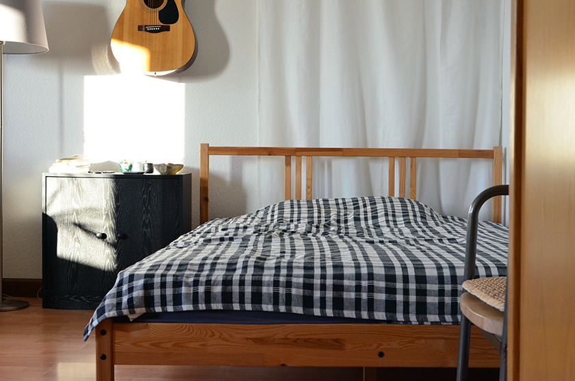 IKEA wooden bed