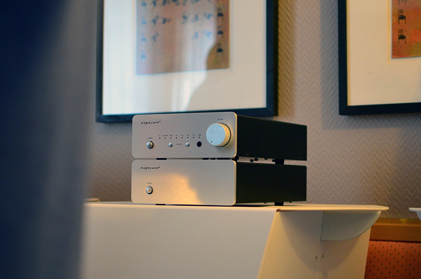 Exposure XM5 integrated amplifier and XM3 phono stage were driving Dali Spector 6 loudspeakers. The XM compact combo made very good performance.