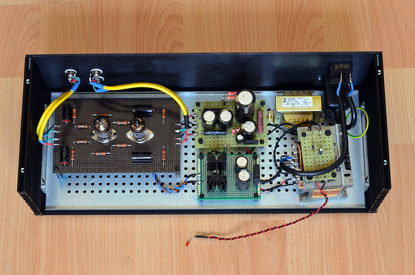 SRPP vacuum tube DAC output stage realised with 6922/ECC88 double triode tubes
