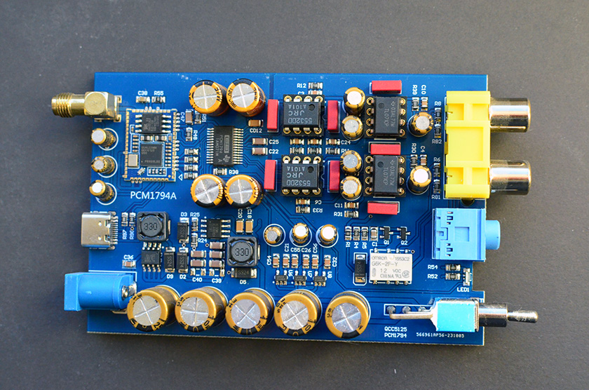 PCM1794 Bluetooth 5.1 Receiver Board with Op Amp JRC5532